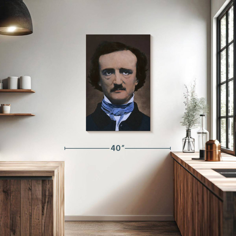 Leisha Edgar Allan Poe, poète américain, H 36 po x l 24 po