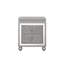 Table de chevet 2 tiroirs Cartert en gris