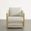 Fauteuil pivotant en corde-1831810733
