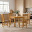 4 -Person Oak Solid Wood Dining Set-1928871104-1928871108-1928871110-1928871129-1928871130