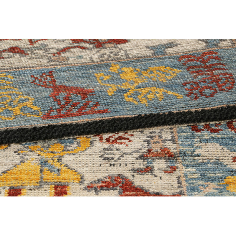 Rug & Kilim’S Caucasian Style Rug With Colorful Horse Rider Pictorials