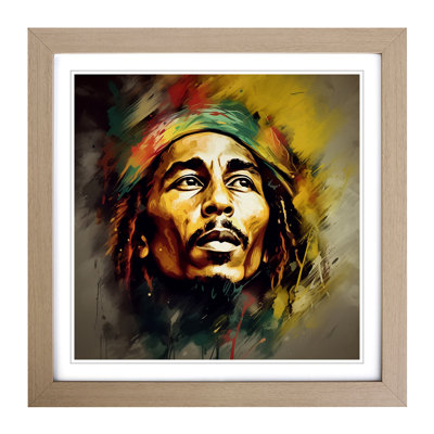 Bob Marley Digital Art - Framed Print
