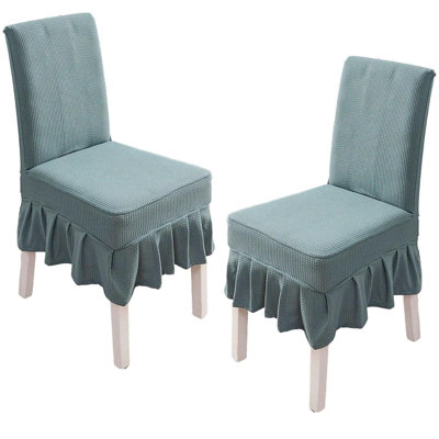 ensemble de 2 housses de chaise de salle à manger extensibles avec housse de chaise pour salle à manger Banquet