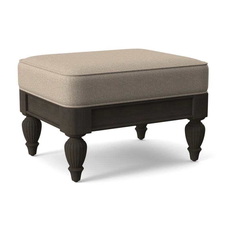 Grand View Ottoman, Java Finish, Eggshell Crypton Performance; 0884-93