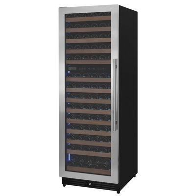 Allavino Reserva Series 154 Bottle 71" Tall Dual Zone Left Hinge Stainless Steel Wine Refrigerator — FIN-0016583 | Fridge.com