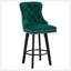 Tabourets de bar rotatifs modernes Tabourets de bar en velours Tabourets de bar capitonnés à boutons Rivet pour îlot de cuisine, bistro, avec anneau de traction en métal Robuste repose-pieds Grand bar pour la maison-1968054100