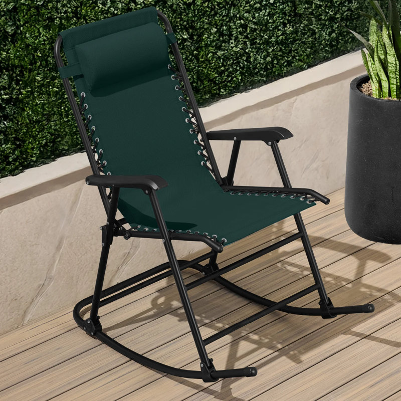 Chaise berçante d'extérieur, Vert forêt