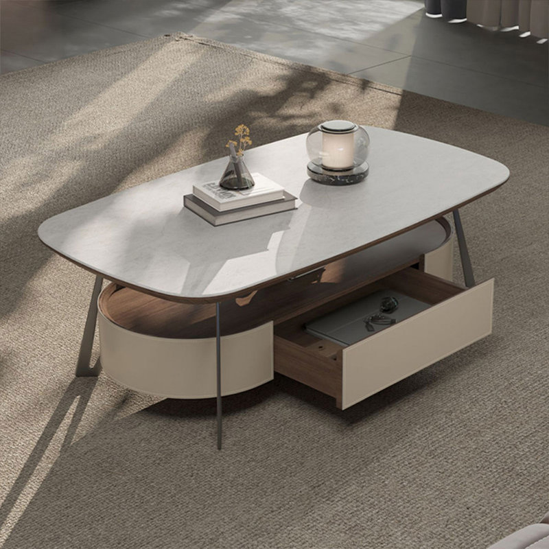 Table basse rectangulaire en bois manufacturé