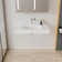 35'' Wall Mounted Bathroom Sink Solid Surface Rectangular Bathroom Sink