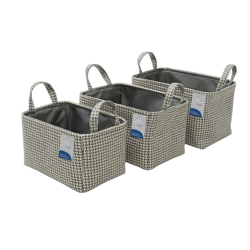JVL Fabric Decorative Basket