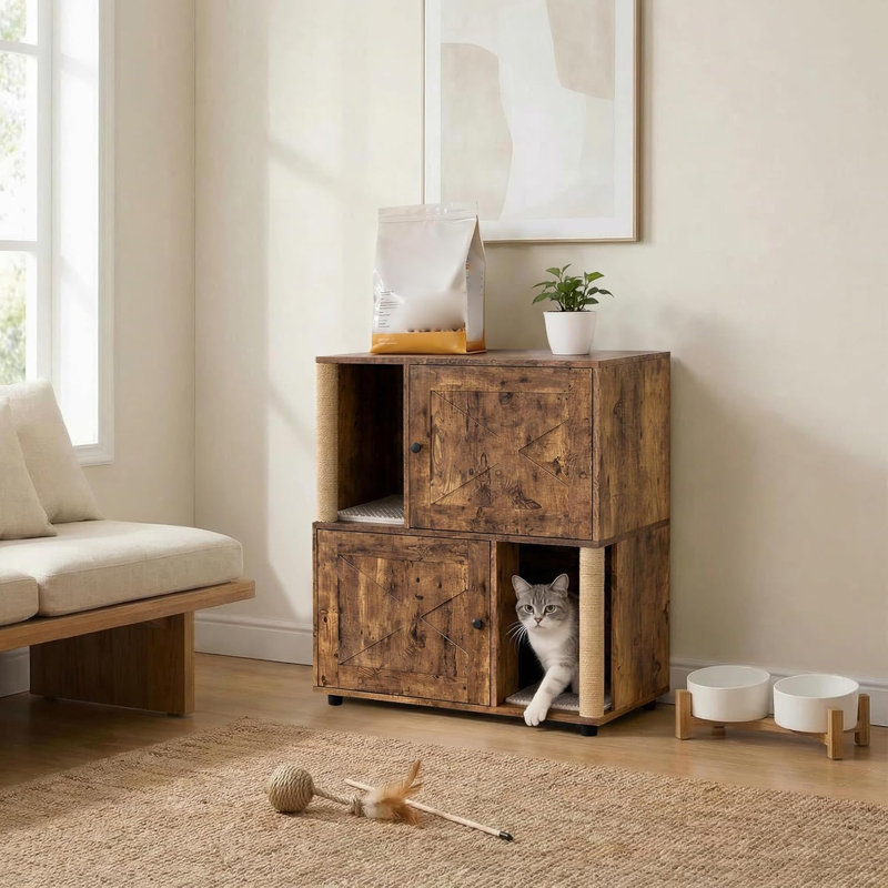 87.9cm H Cat Tree, Wood