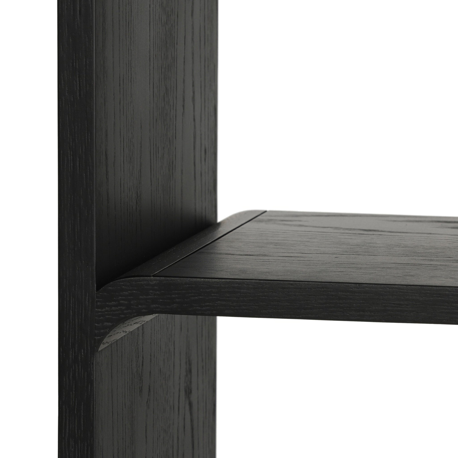 Zuma Standard Geometric Bookcase, Brushed Ebony Oak