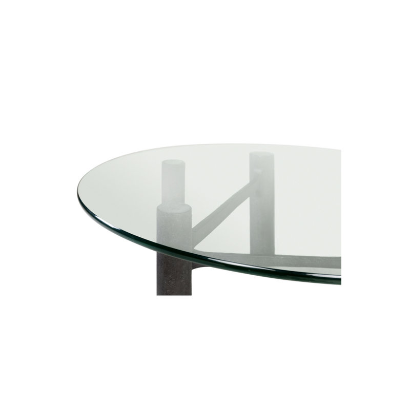 Glass Coffee Table, 16" H x 43" L x 43" W