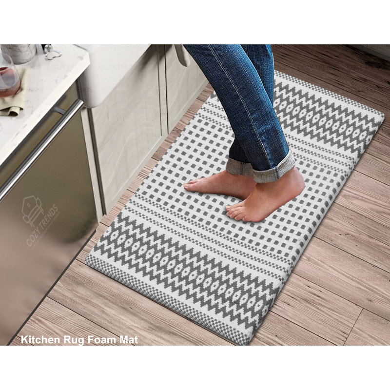 Tapis anti-fatigue Crusita, Gris clair