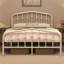 Metal Bed with Arched Headboard and Footboard-903361660-903604198