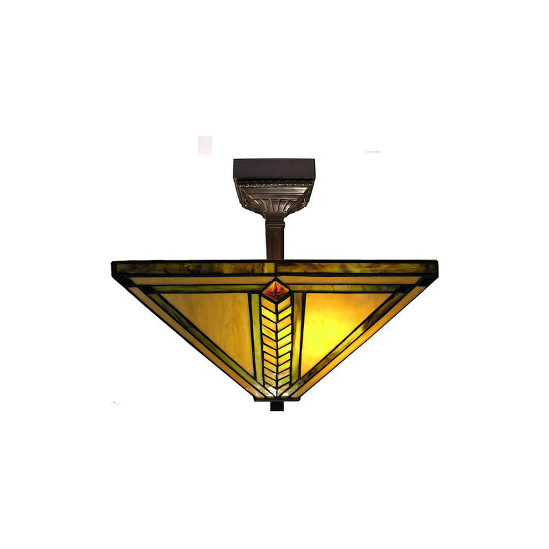 Glass Semi Flush Mount