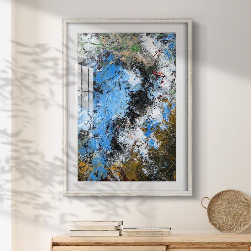 Natural Earth I -Framed Print, 28.5" H x 20.5" W, White
