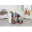 Kids White Display Unit With Fabric Storage Boxes