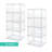 Rebrilliant Stackable, Double Magnetic Doors, Organizer & Shoebox, Clear, 8-pack