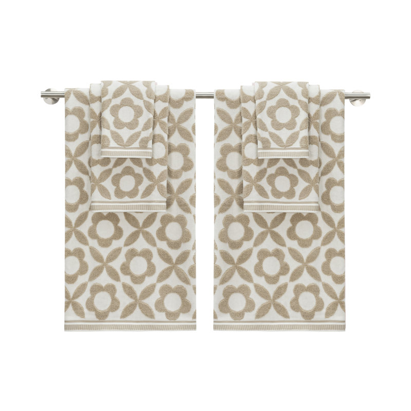 Daisy Geo Zt Casual Linen Assorted Bath Set