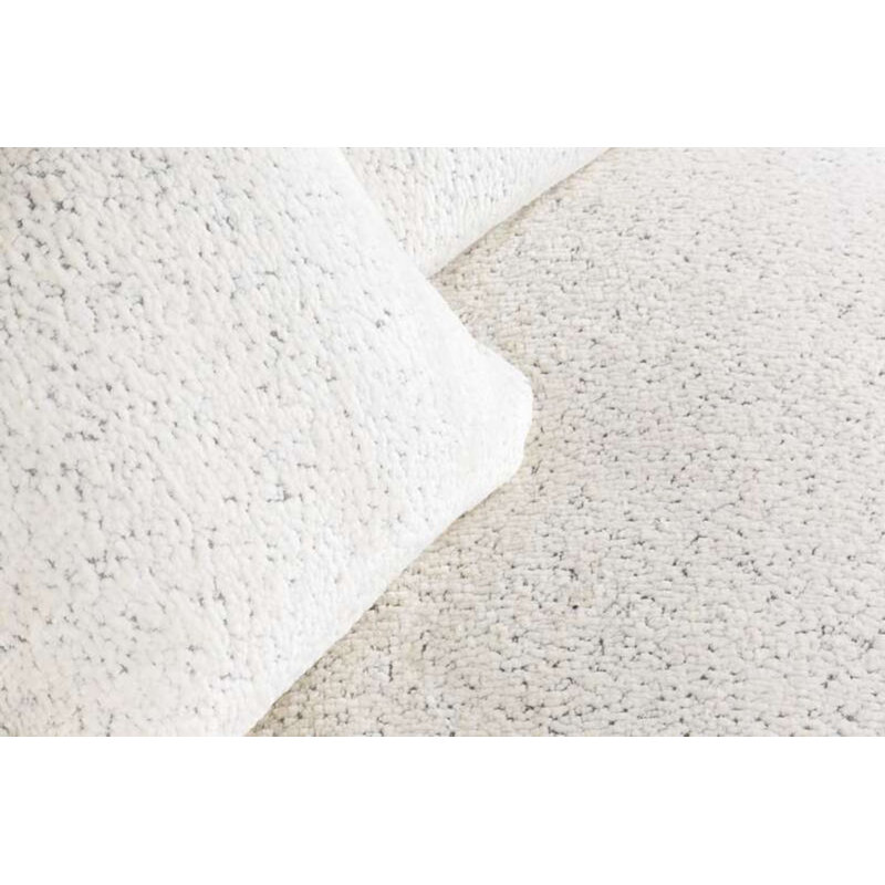 Loveseat, White Wash Oak, Jacquard White