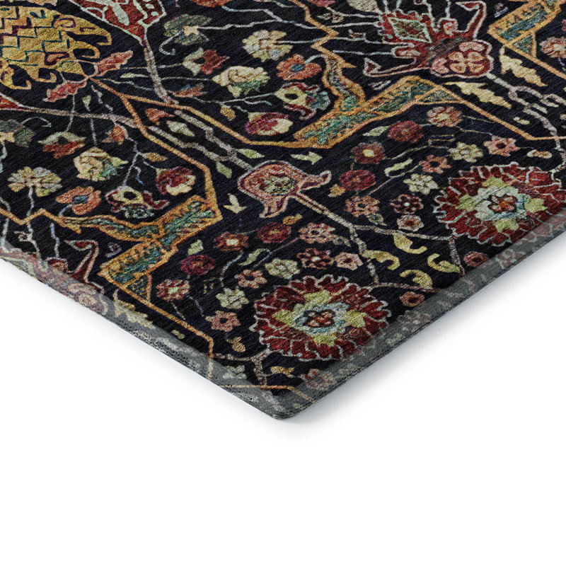 Tapis de qualité mondiale lavable à la machine Premium AMD1132, Rectangle 9 pi x 12 pi