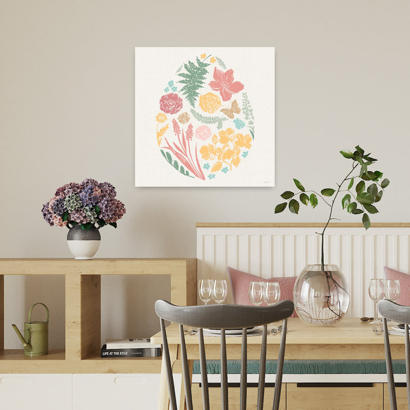 «Spring Delight X Abstract Butterfly», H 18 po x l 18 po