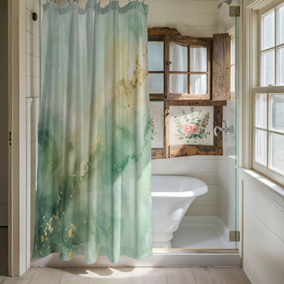 Subtle Marble Art - 1 Piece Standard Shower Curtain