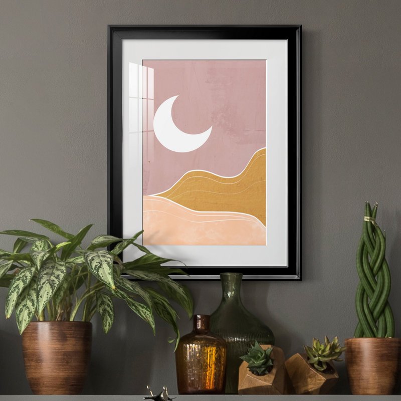 Sedona Moon - impression encadrée, H 18,5 po x l 24,5 po x P 1,5 po, Noir