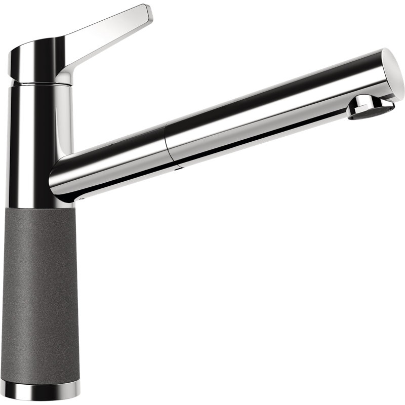 Low Pressure Pull Out Single Lever Monobloc Tap, Stone