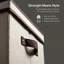 Wine Glass Storage Box in Strong Frame, Handles, Windowed Panel and 12 Compartments, Cream with Brown Trim