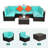 Aldebaran Wicker 6 - Person Modular Patio Conversation Set with Cushions-1950110667