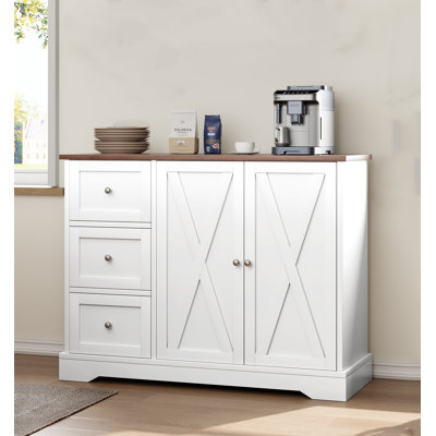 Buffet Cabinet With 3 Drawers by August Grove