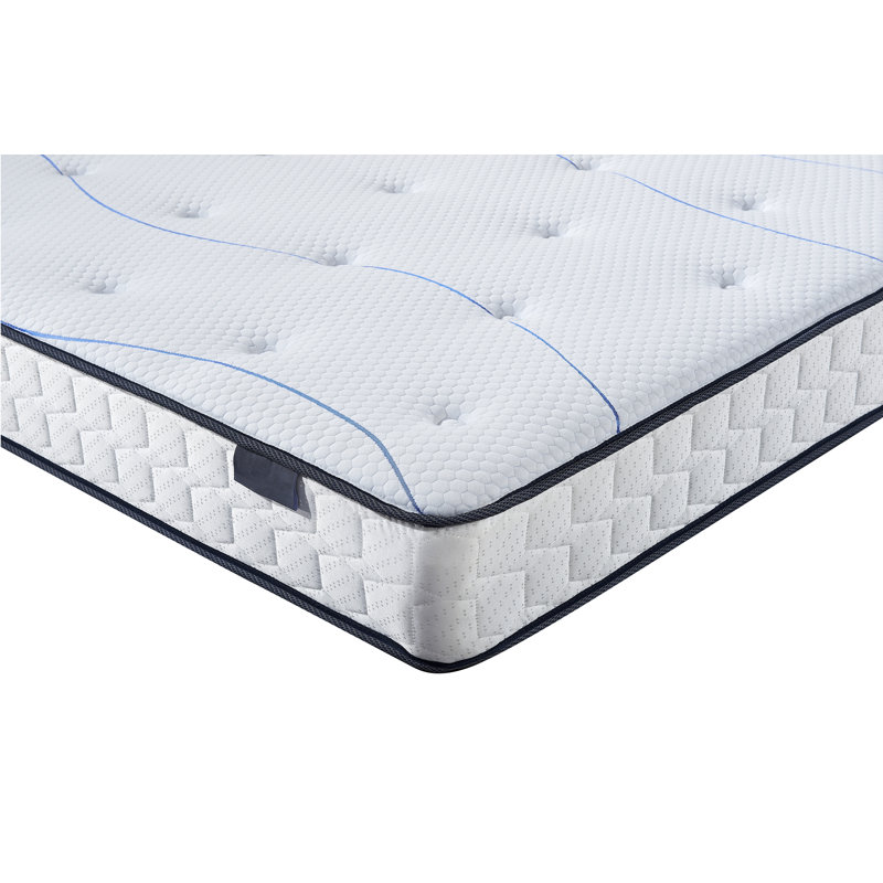 Solid Wood Bed with Mattress, Double (4'6)