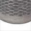 Table d'appoint ronde d'extérieur en béton léger avec motif en panier, parfaite pour les espaces extérieurs modernes et fonctionnels