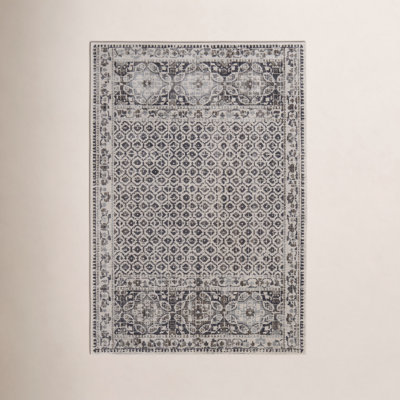 Chander Charcoal Ivory Oriental Rug
