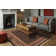 Tapis brun/noir en laine wheeler Cirro