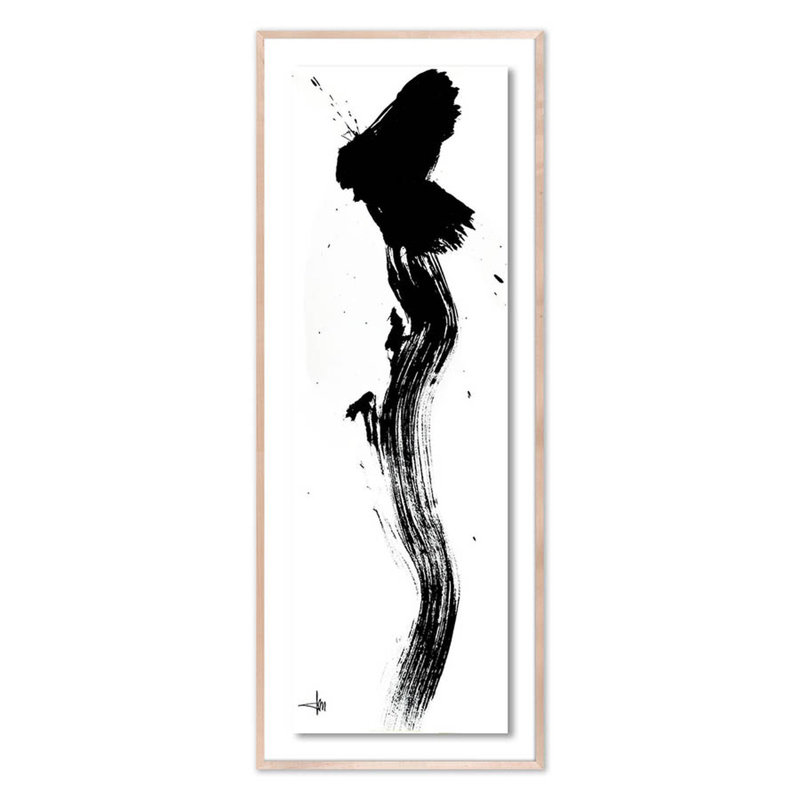 Frivolous Print by Johan Gert Manschot, Natural, 72" H x 28" W x 2.5" D