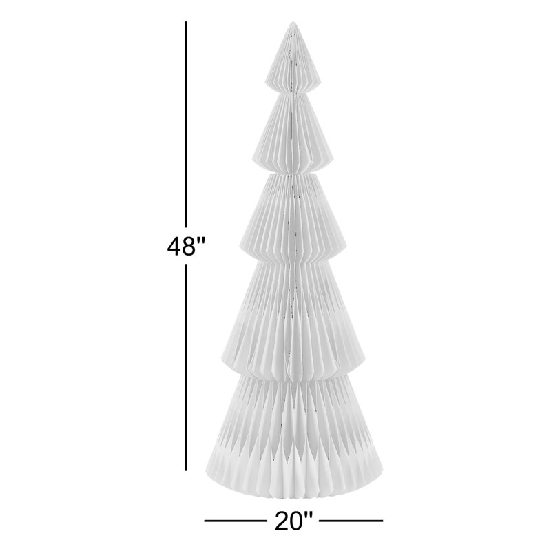Arbre Alpina décoratif en papier 36 po Miriam, Vert clair