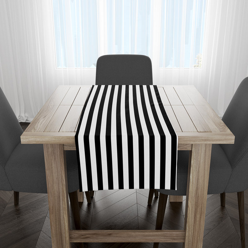 Chemin de table Tott and Eling, Noir