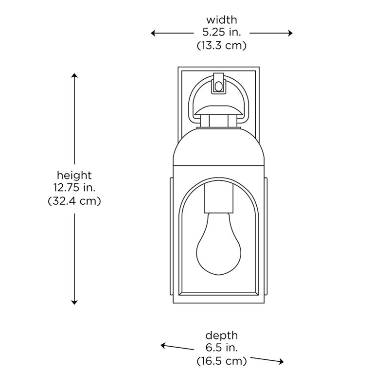 Hamun Steel Wall Light