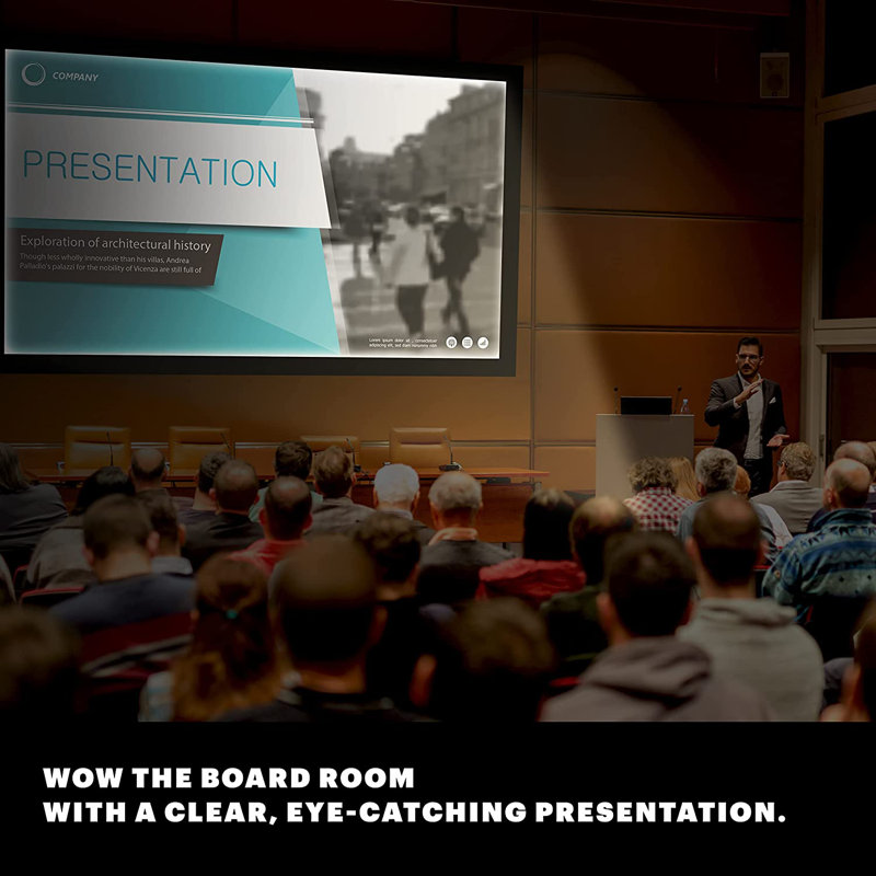Kodak Fixed Frame Projector Screen Projector Screen, 63" H x 109.3" W