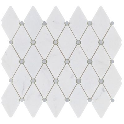 11.5" x 12.75" Marble Mosaic Tile