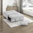  Dambrosio 48.5" Modern & Contemporary Sofa with Pull-Out Bed - Textured Upholstery Convertible Armless 2-Seater with Pull-out Bed and Charging Ports