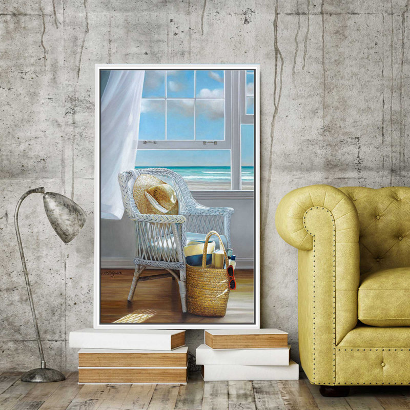 Sense Memory par - Peinture, Cadre flottant blanc, H 43,5 po x l 27,5 po x P 2 po