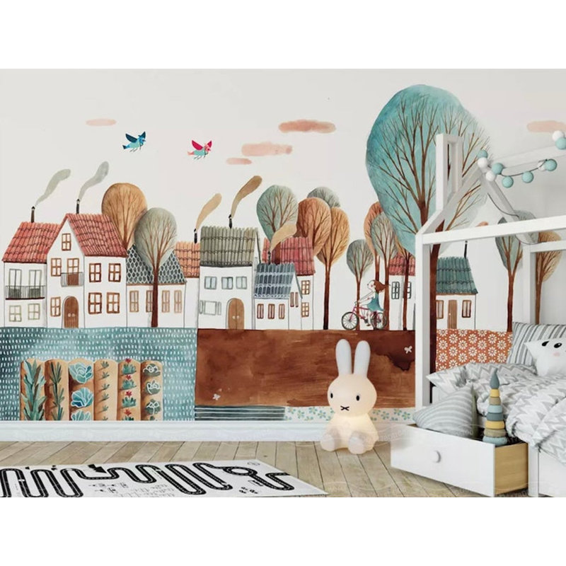 Papier peint amovible pour enfants, L 48,96 po x l 75 po