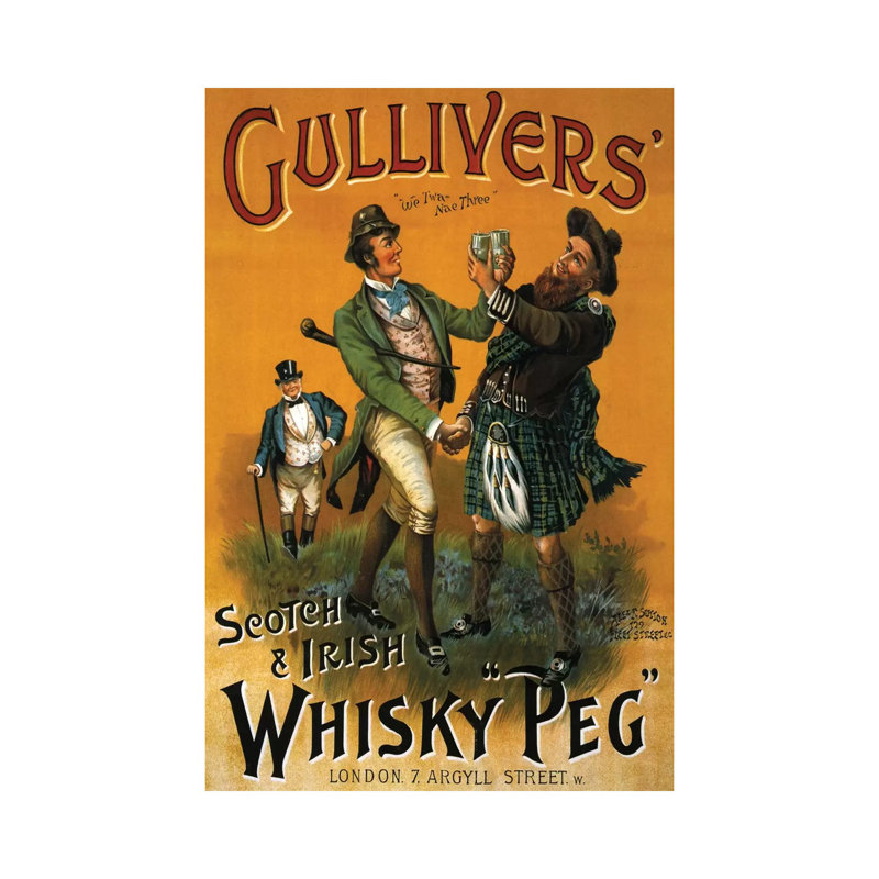 1899 Gulliver's 'Scotch Gravy' Advert 1 Piece Wrapped Canvas Wall Art, 30.48cm H x 20.32cm W