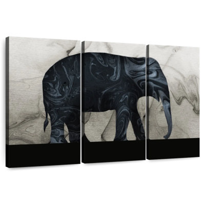 Silhouette abstraite d'éléphant
