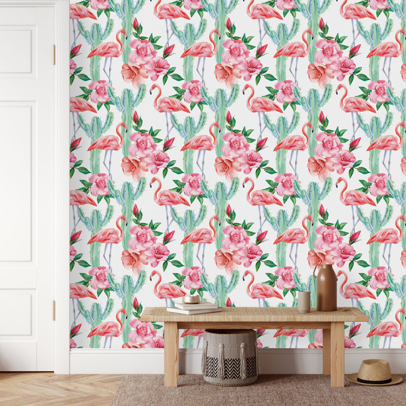 Elrod Floral Tile, 18.75" L x 25" W, Vinyl
