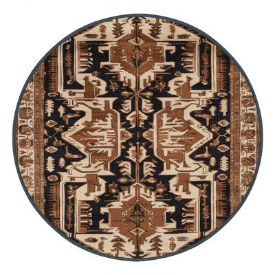 Tapis brun lavable à la machine
